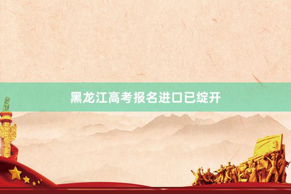 黑龙江高考报名进口已绽开